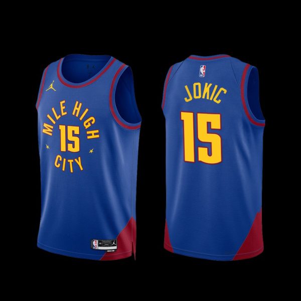 Denver Nuggets Nikola Jokic 2022-23 Statement Edition Mile High City Jersey Blue Denver Nuggets Nikola Jokic 2022-23 Statement Edition Mile High City Jersey Blue