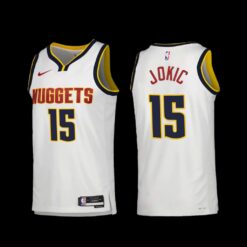 Denver Nuggets Nikola Jokic 2022-23 White Association Edition Jersey