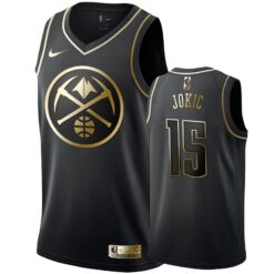 Denver Nuggets Nikola Jokic Black Golden Edition Jersey