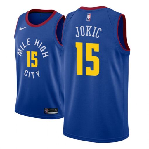 Denver Nuggets Nikola Jokic Blue Statement Jersey