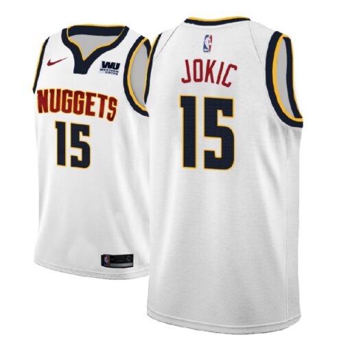 Denver Nuggets Nikola Jokic White Association Jersey