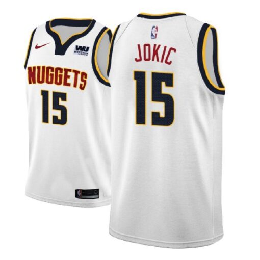 Denver Nuggets Nikola Jokic White Association Jersey