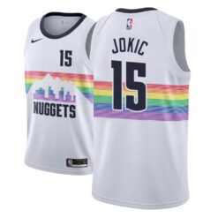 Denver Nuggets Nikola Jokic White City Edition Jersey