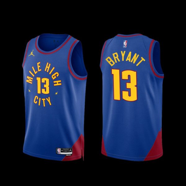 Denver Nuggets Thomas Bryant 2022-23 Blue Statement Edition Jersey Denver Nuggets Thomas Bryant 2022-23 Blue Statement Edition Jersey