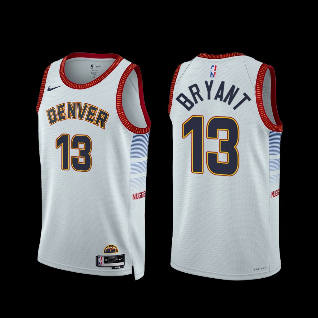 Denver Nuggets Thomas Bryant 2022-23 White City Edition Jersey Denver Nuggets Thomas Bryant 2022-23 White City Edition Jersey