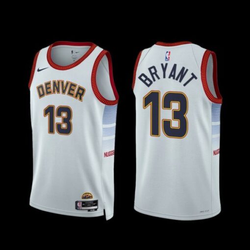 Denver Nuggets Thomas Bryant 2022-23 White City Edition Jersey