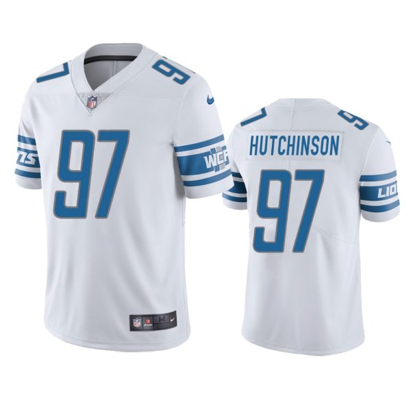 Detroit Lions Aidan Hutchinson White Limited Jersey Detroit Lions Aidan Hutchinson White Limited Jersey