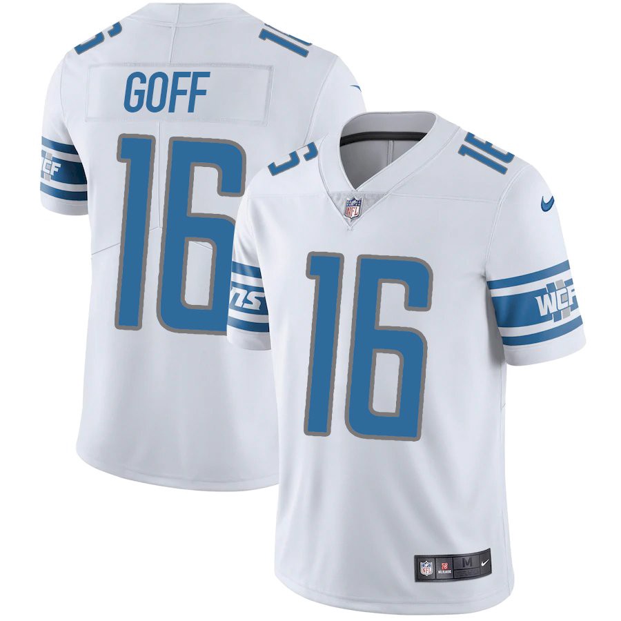Detroit Lions Jared Goff White Limited Jersey Detroit Lions Jared Goff White Limited Jersey