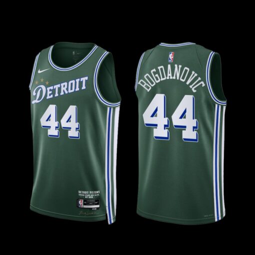 Detroit Pistons Bojan Bogdanovic 2022-23 City Edition Jersey Green