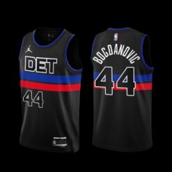 Detroit Pistons Bojan Bogdanovic 2022-23 Statement Edition Black Jersey