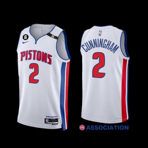 Detroit Pistons Cade Cunningham 2022-23 Association Edition Jersey White