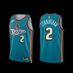Detroit Pistons Cade Cunningham 2022-23 Classic Edition Jersey Teal