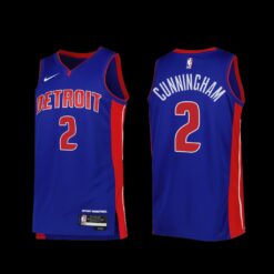 Detroit Pistons Cade Cunningham 2022-23 Icon Edition Jersey Blue