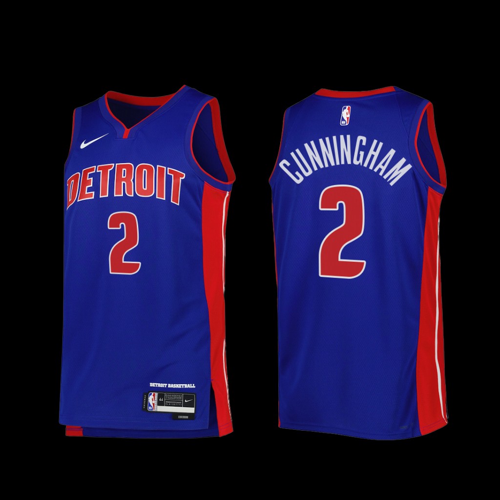Detroit Pistons Cade Cunningham 2022-23 Icon Edition Jersey Blue Detroit Pistons Cade Cunningham 2022-23 Icon Edition Jersey Blue