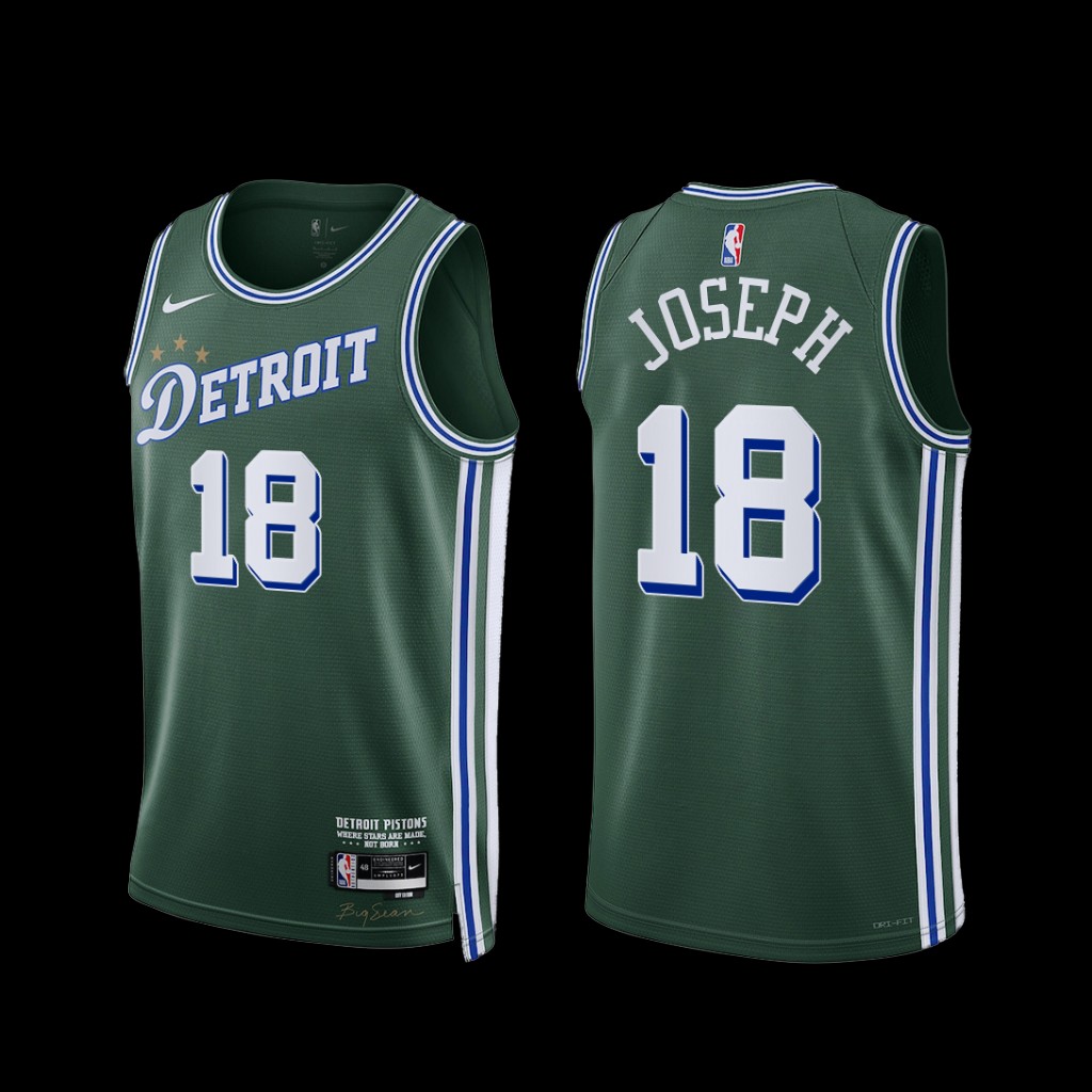 Detroit Pistons Cory Joseph 2022-23 City Edition Jersey Green Detroit Pistons Cory Joseph 2022-23 City Edition Jersey Green