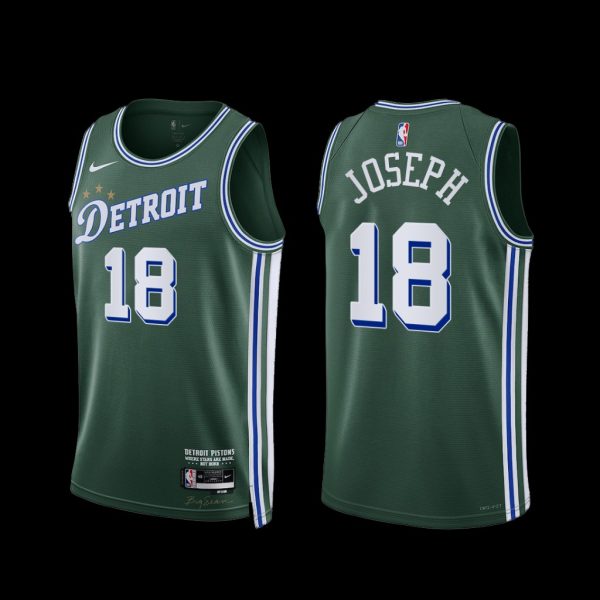 Detroit Pistons Cory Joseph 2022-23 City Edition Jersey Green Detroit Pistons Cory Joseph 2022-23 City Edition Jersey Green