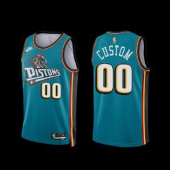 Detroit Pistons Custom 2022-23 Classic Edition Jersey Teal