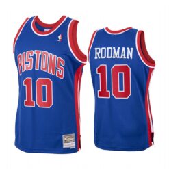 Detroit Pistons Dennis Rodman Royal 1988-89 Throwback Jersey