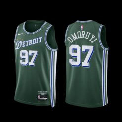 Detroit Pistons Eugene Omoruyi 2022-23 City Edition Jersey Green