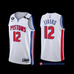 Detroit Pistons Isaiah Livers 2022-23 Association Edition Jersey White