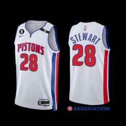 Detroit Pistons Isaiah Stewart 2022-23 Association Edition Jersey White