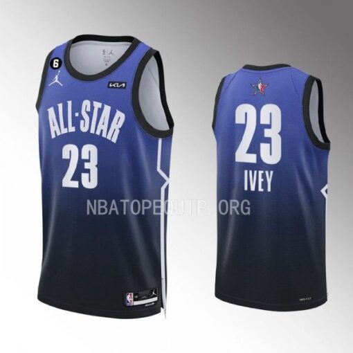 Detroit Pistons Jaden Ivey 2023 NBA All-Star Draft Blue Jersey