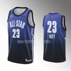 Detroit Pistons Jaden Ivey 2023 NBA All-Star Draft Blue Jersey