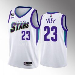 Detroit Pistons Jaden Ivey 2023 NBA Rising Stars White Jersey