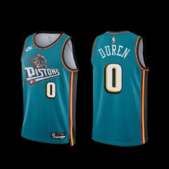 Detroit Pistons Jalen Duren 2022-23 Classic Edition Jersey Teal