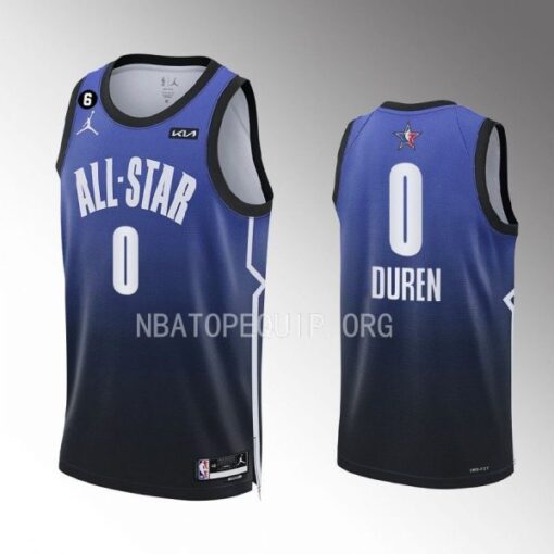 Detroit Pistons Jalen Duren 2023 NBA All-Star Draft Blue Jersey