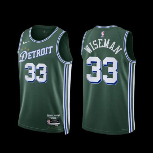 Detroit Pistons James Wiseman 2022-23 City Edition Jersey Green