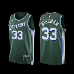 Detroit Pistons James Wiseman 2022-23 City Edition Jersey Green