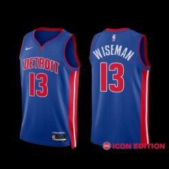 Detroit Pistons James Wiseman 2022-23 Icon Edition Jersey Blue