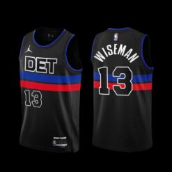 Detroit Pistons James Wiseman 2022-23 Statement Edition Jersey Black