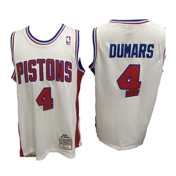 Detroit Pistons Joe Dumars White 1988 1989 Throwback Jersey Detroit Pistons Joe Dumars White 1988 1989 Throwback Jersey