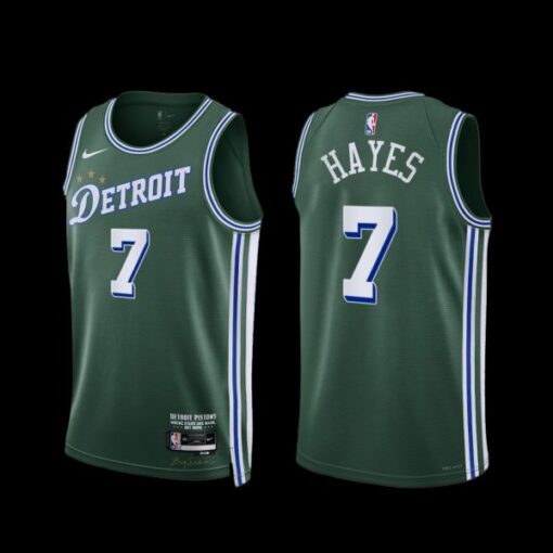 Detroit Pistons Killian Hayes 2022-23 City Edition Jersey Green