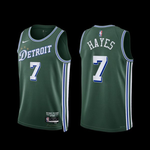 Detroit Pistons Killian Hayes 2022-23 City Edition Jersey Green Detroit Pistons Killian Hayes 2022-23 City Edition Jersey Green
