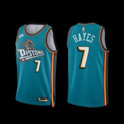 Detroit Pistons Killian Hayes 2022-23 Classic Edition Jersey Teal