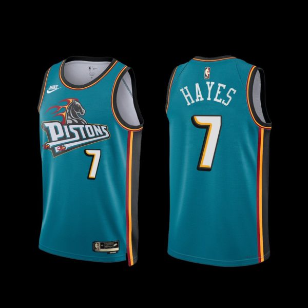 Detroit Pistons Killian Hayes 2022-23 Classic Edition Jersey Teal Detroit Pistons Killian Hayes 2022-23 Classic Edition Jersey Teal
