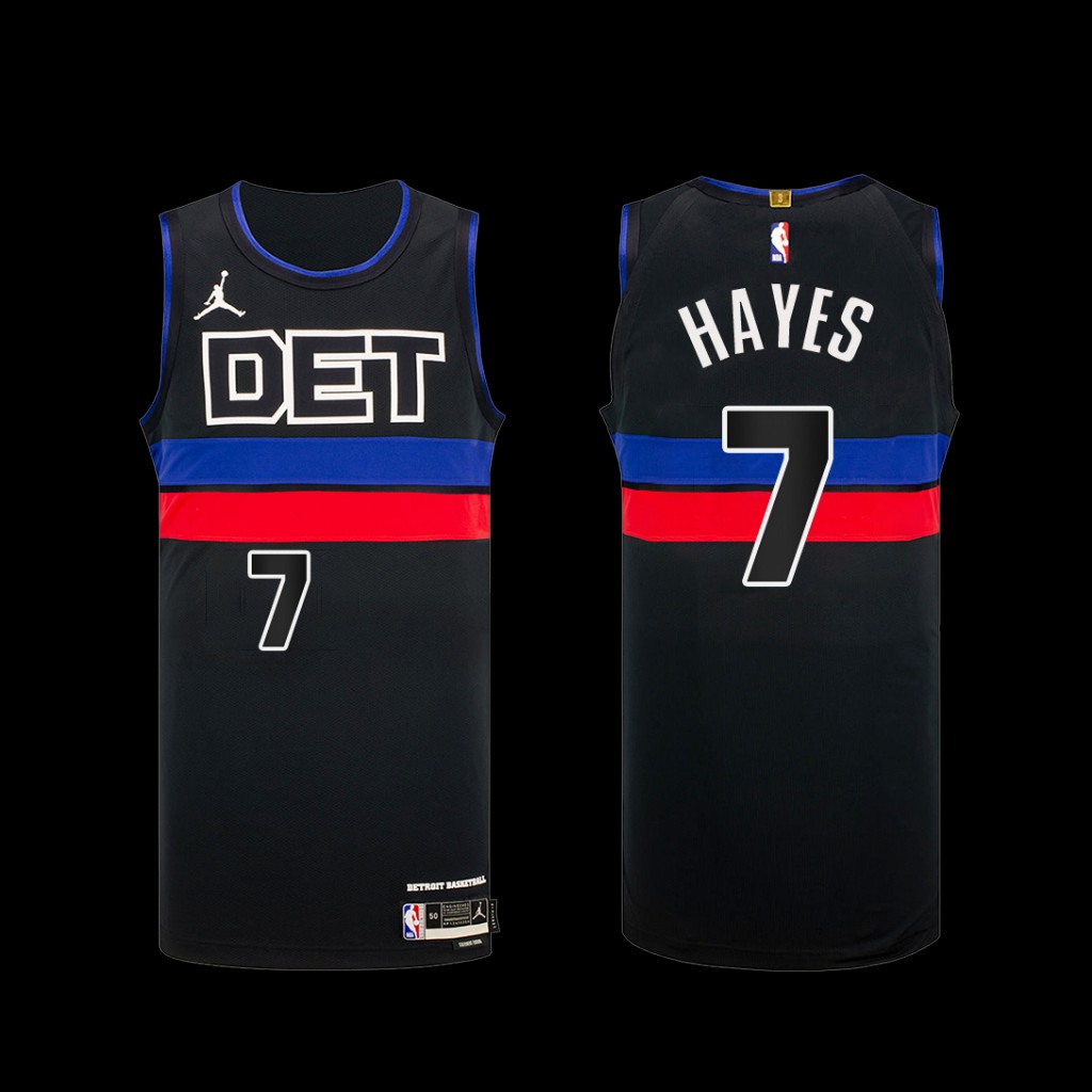 Detroit Pistons Killian Hayes Statement Edition Black Jersey Detroit Pistons Killian Hayes Statement Edition Black Jersey