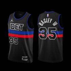 Detroit Pistons Marvin Bagley III 2022-23 Statement Edition Jersey Black