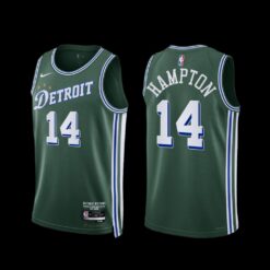 Detroit Pistons RJ Hampton 2022-23 City Edition Jersey Green