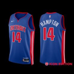 Detroit Pistons RJ Hampton 2022-23 Icon Edition Jersey Blue