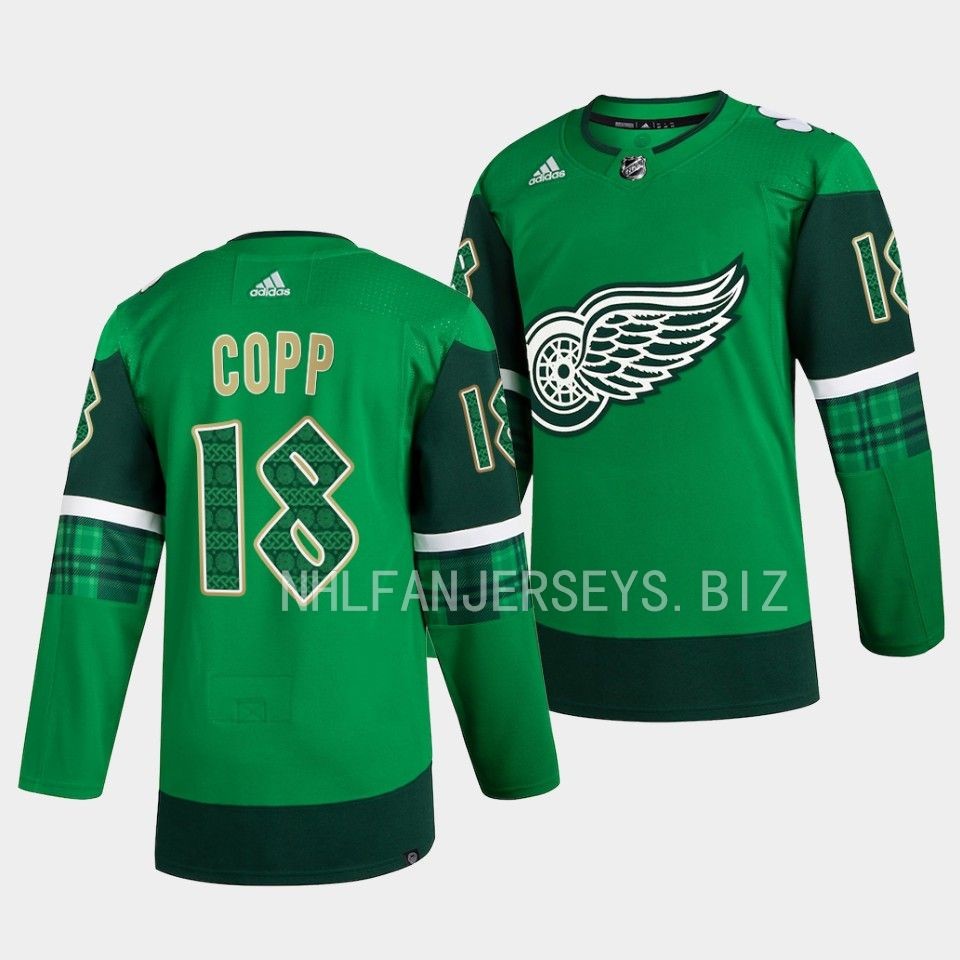 Detroit Red Wings Andrew Copp 2023 St. Patricks Day Green Jersey Detroit Red Wings Andrew Copp 2023 St. Patricks Day Green Jersey