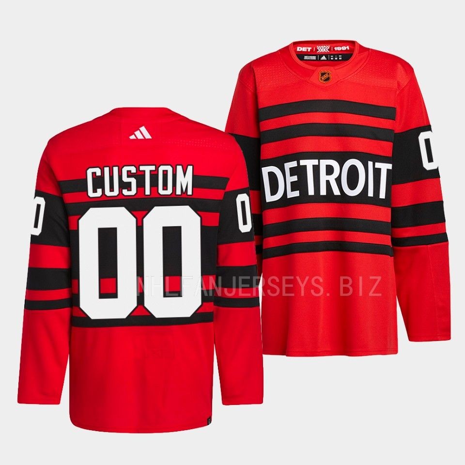 Detroit Red Wings Custom Reverse Red Jersey Detroit Red Wings Custom Reverse Red Jersey