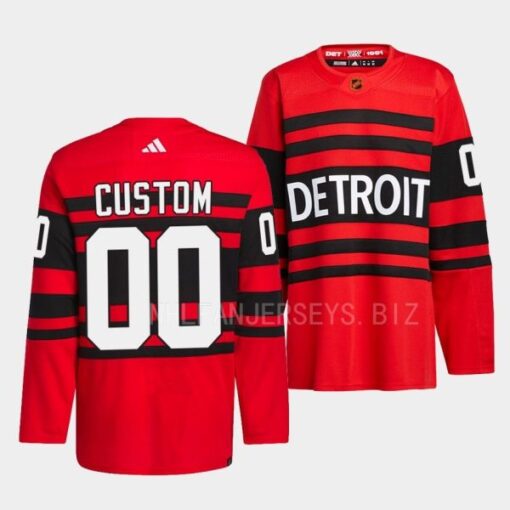Detroit Red Wings Custom Reverse Red Jersey