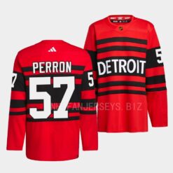 Detroit Red Wings David Perron 2022 Reverse Retro 2.0 Red Jersey