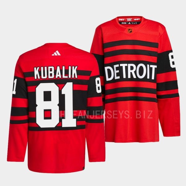 Detroit Red Wings Dominik Kubalik 2022 Reverse Retro 2.0 Red Jersey Detroit Red Wings Dominik Kubalik 2022 Reverse Retro 2.0 Red Jersey