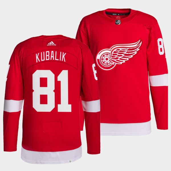 Detroit Red Wings Dominik Kubalik Red Home Jersey Detroit Red Wings Dominik Kubalik Red Home Jersey