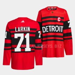 Detroit Red Wings Dylan Larkin 2022 Reverse Retro 2.0 Red Jersey